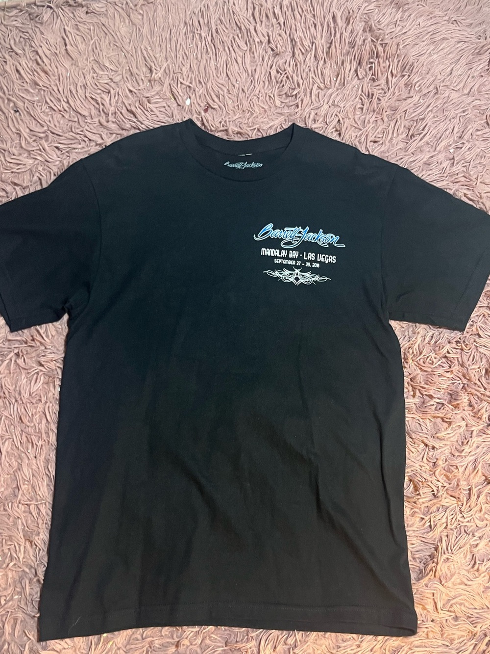 Black Graphic Crewneck T-Shirt - Unbranded